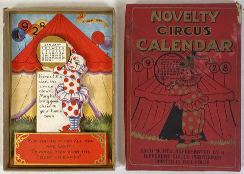 NOVELTY CIRCUS CALENDAR - 1928 (1 of 1)