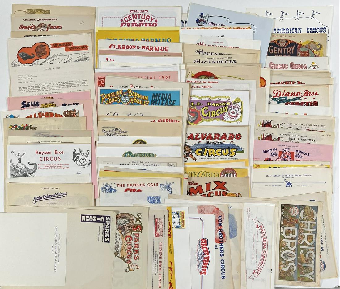 COLLECTION OF CIRCUS LETTERHEAD (1 of 1)