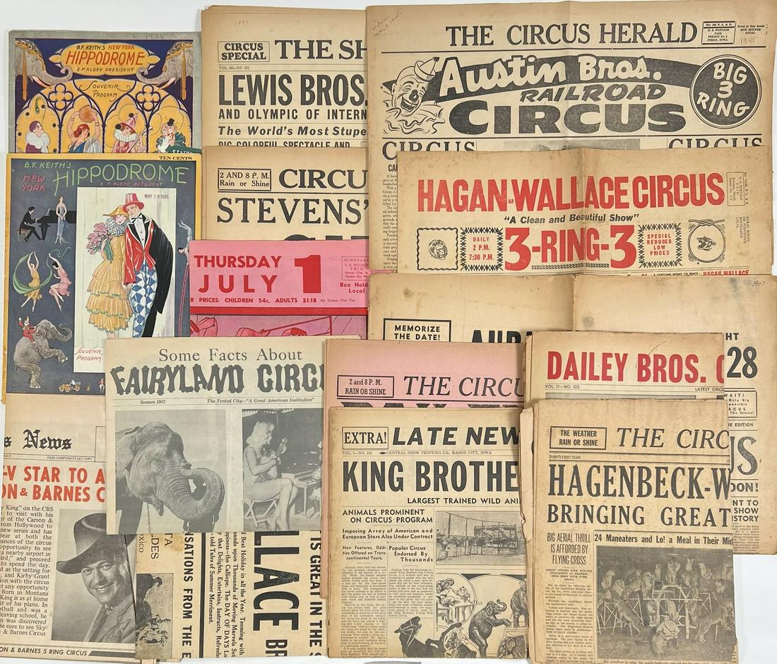 COLLECTION OF CIRCUS EPHEMERA (1 of 1)