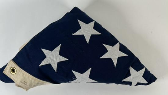 48-STAR U.S. FLAG: MID-20TH CENTURY. 4.5'X9.5'