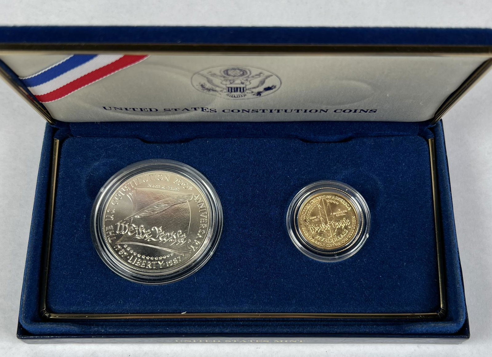 1987 U.S. CONSTITUTION TWO COIN - GOLD (1 of 1)