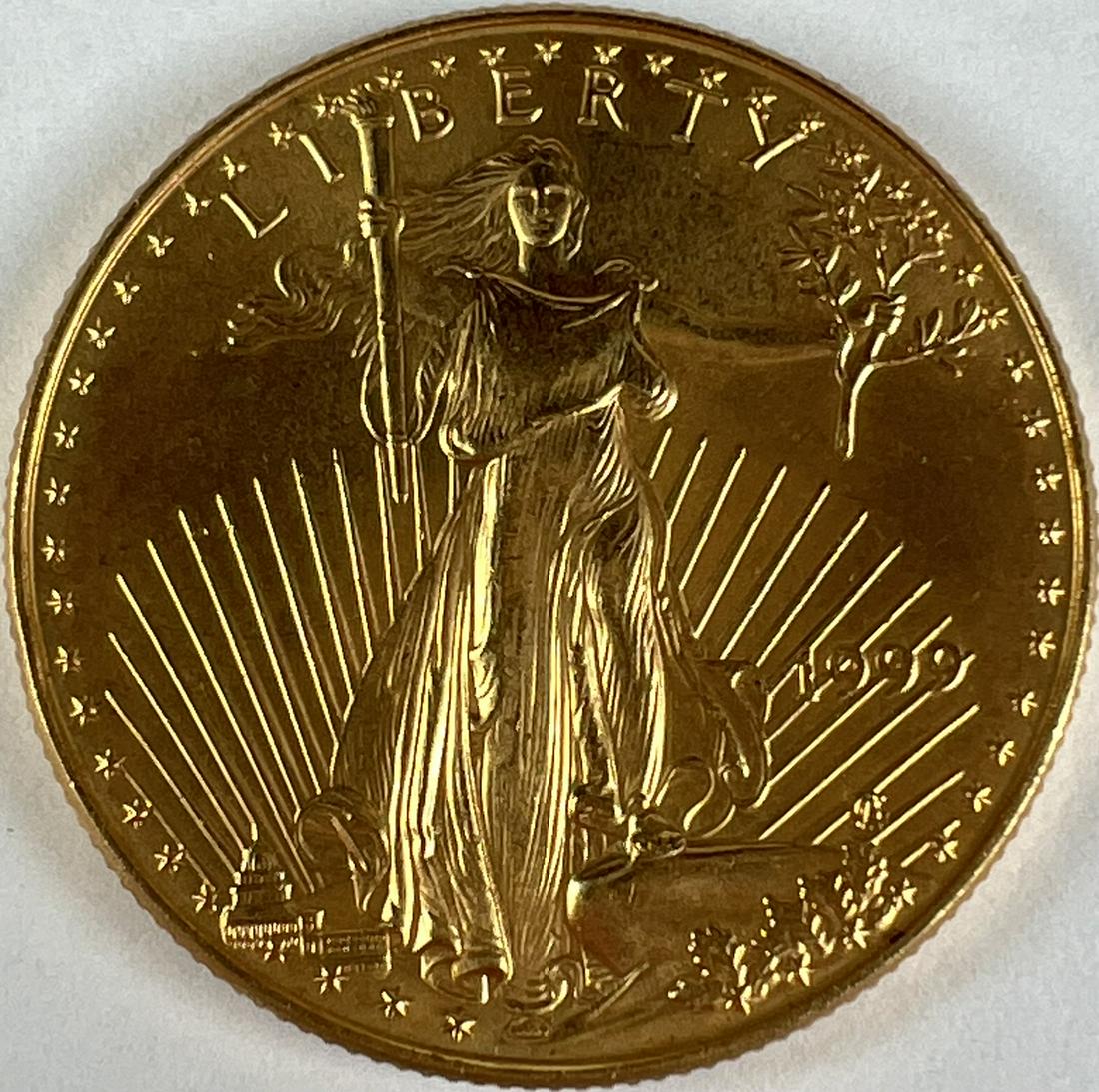 1999 AMERICAN EAGLE $25 GOLD COIN (1 of 2)