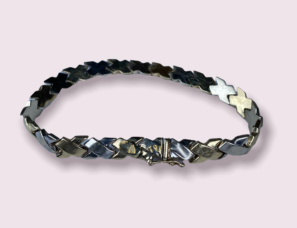 14K GOLD TWO-TONE BRACELET (1 of 1)