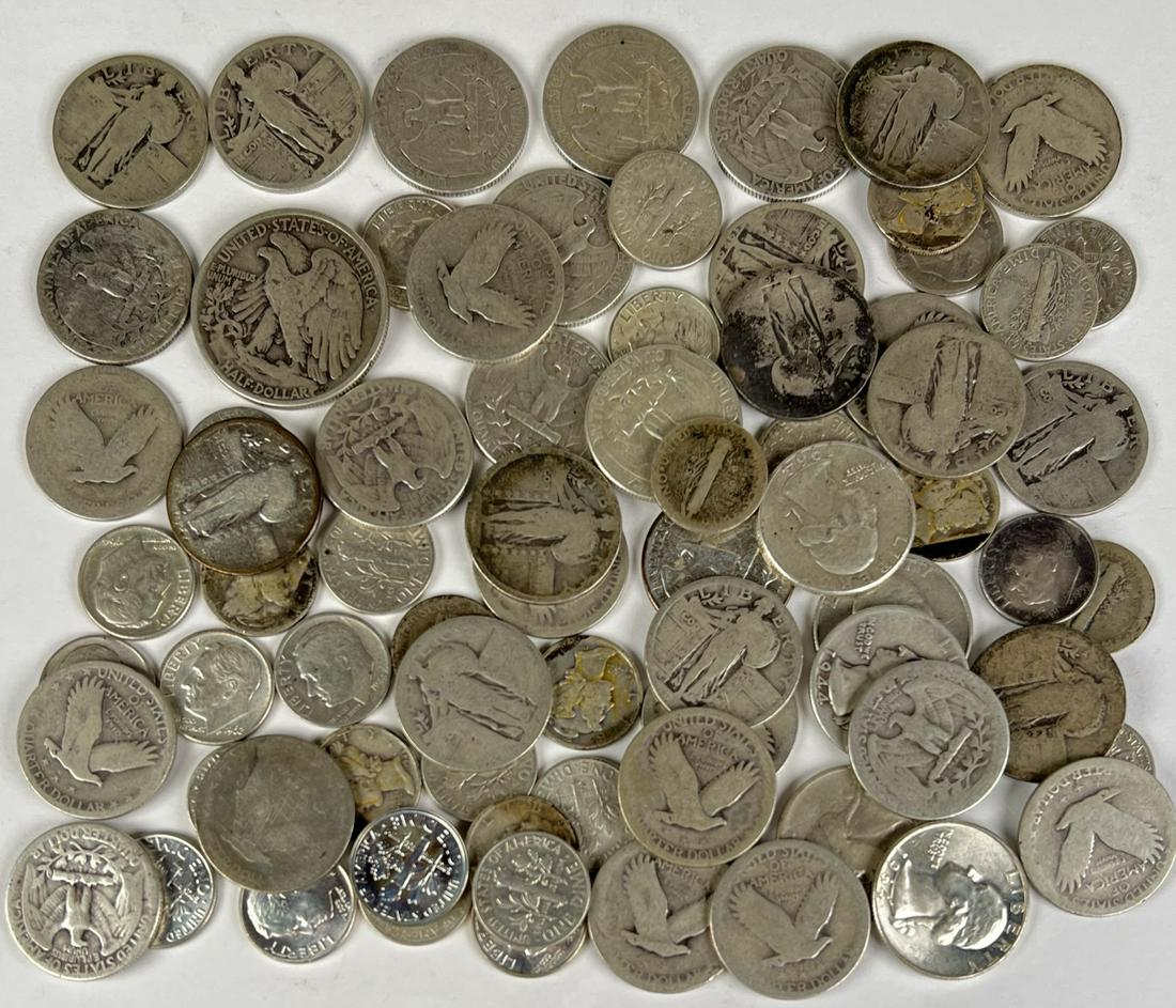 U.S. 90% SILVER COINAGE - $13.95 FV (1 of 1)