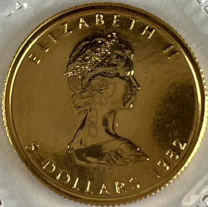 1982 CANADA $5 GOLD COIN (1 of 2)