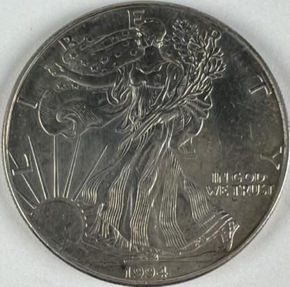 1994 AMERICAN SILVER EAGLE (1 of 2)