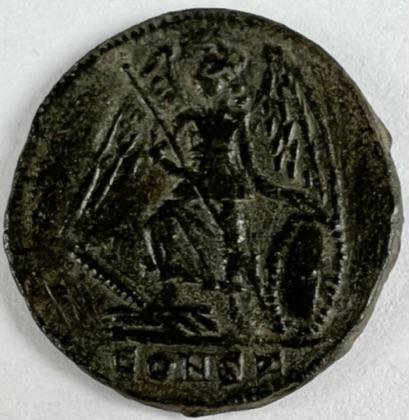 CONSTANTINE 330 A.D. ANCIENT COIN: CONSTANTINOPLIS, C.330 A.D., VICTORY REVERSE