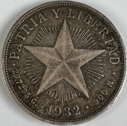 1932 CUBA ONE PESO (1 of 2)