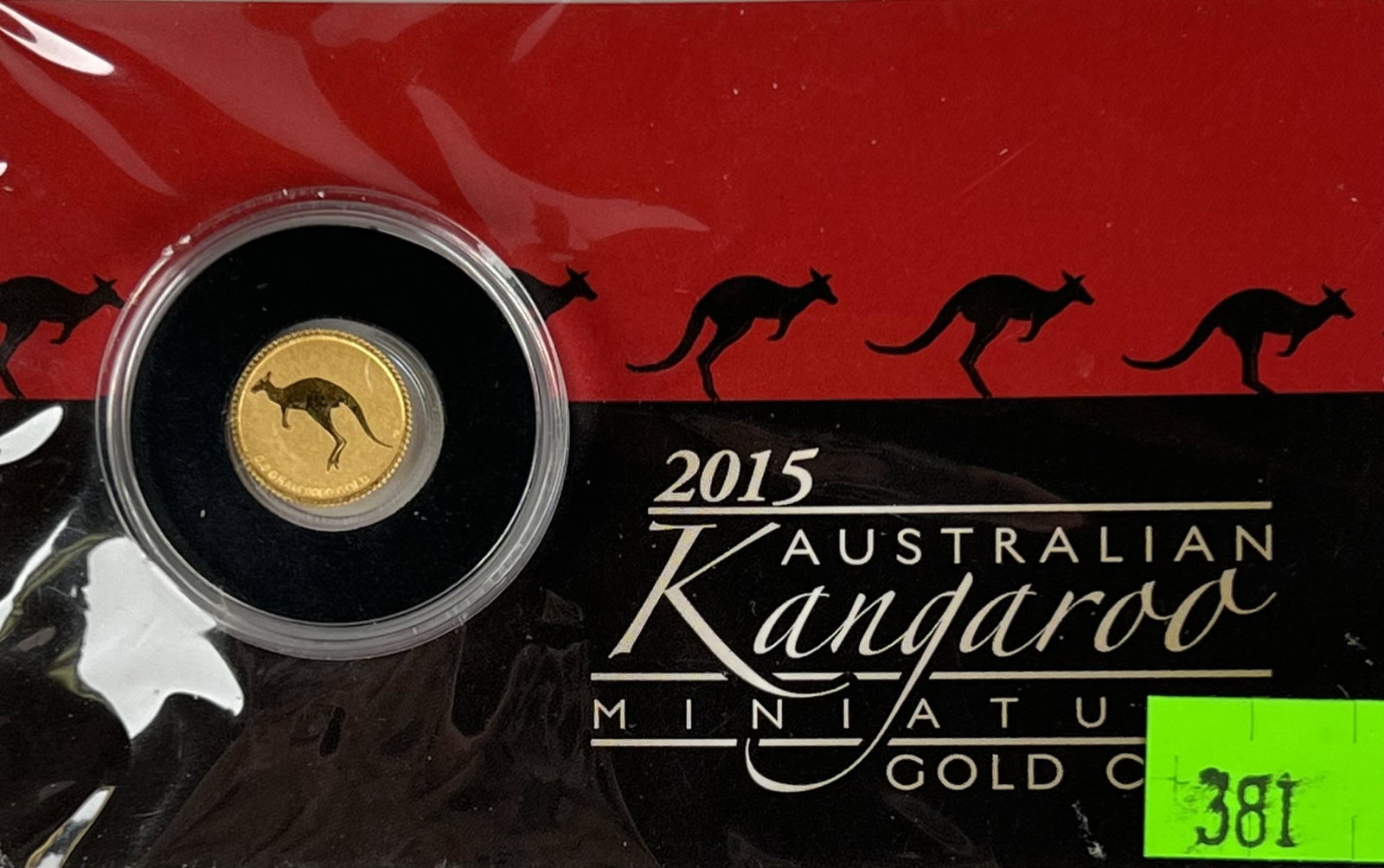 2015 AUSTRALIAN KANGAROO MINI GOLD COIN: .5 GRAMS