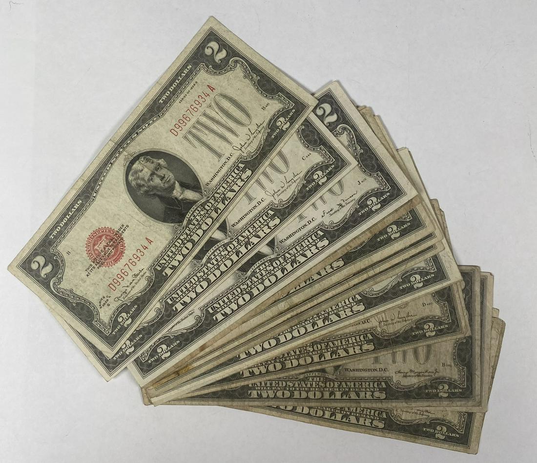 COLLECTION OF 1928 U.S. $2 NOTES (1 of 1)