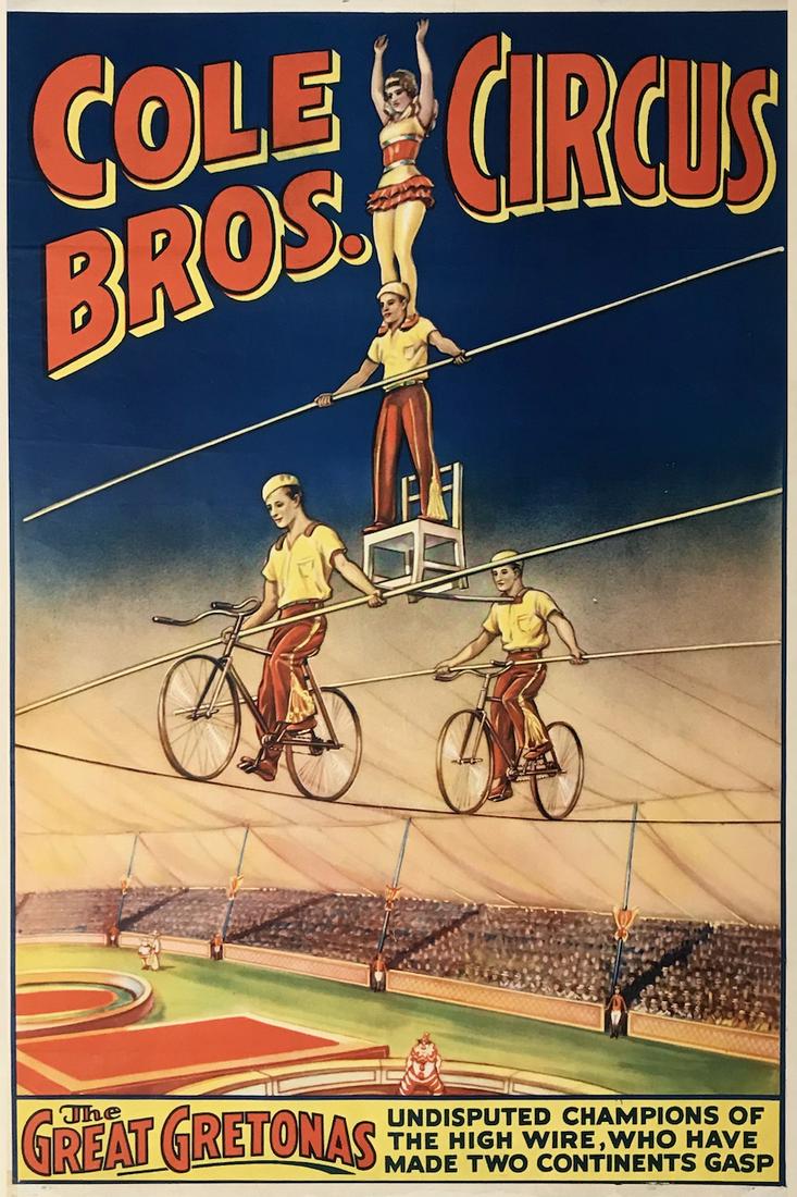 COLE BROS. CIRCUS POSTER (1 of 1)
