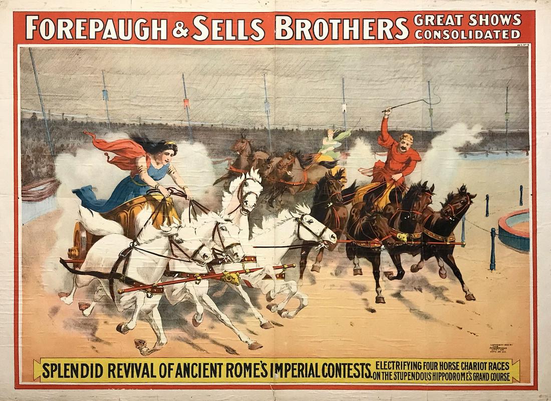 FOREPAUGH & SELLS BROTHERS GREAT SHOWS POSTER (1 of 1)