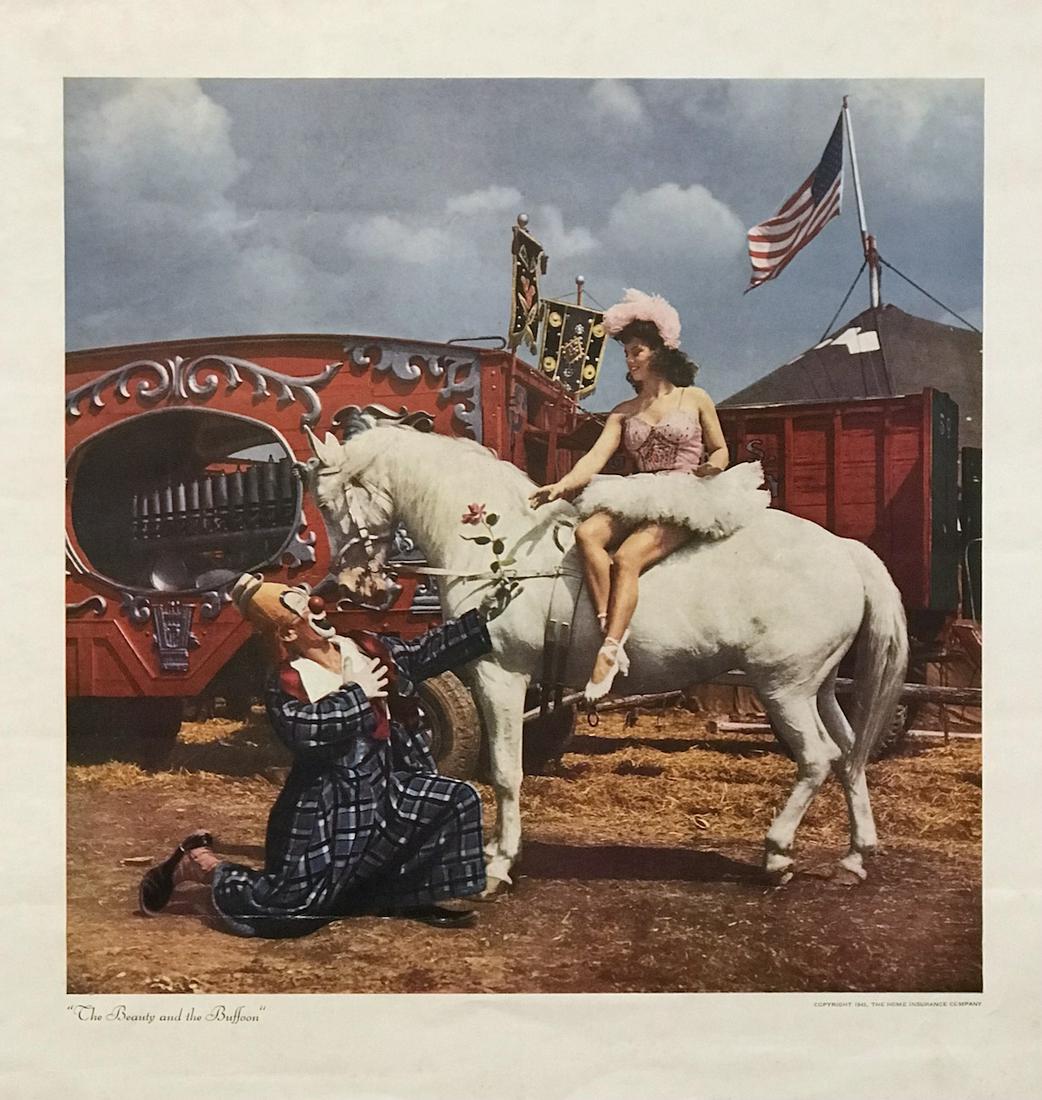 LOU JACOBS & ERNESTINE CLARKE LITHOGRAPHED PHOTO PRINT (1 of 1)