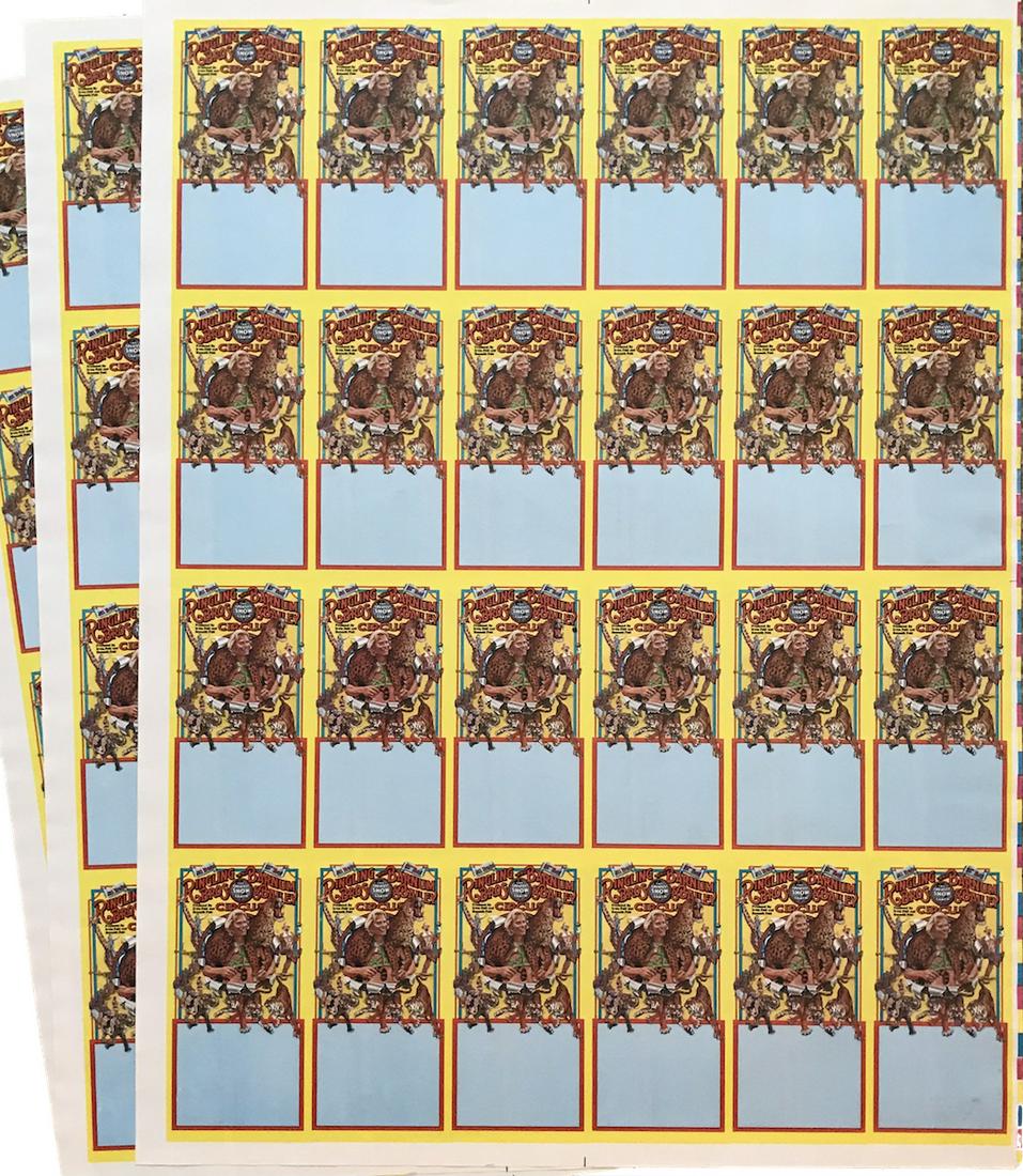 RINGLING BROS. AND BARNUM & BAILEY CIRCUS UNCUT PROMOTIONAL SHEET (1 of 1)