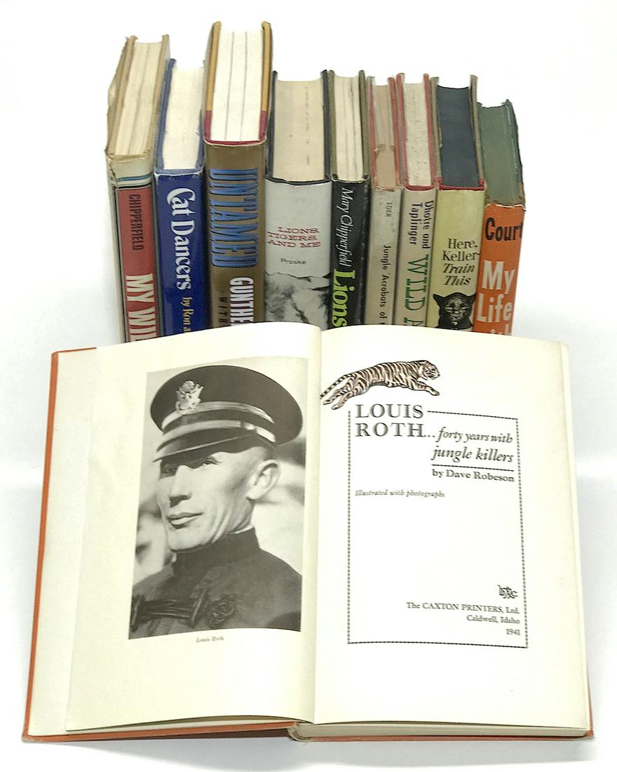 WILD ANIMAL TRAINER AND BIG CAT CIRCUS ACT BOOKS - 10 ASSORTED TITLES (1 of 2)