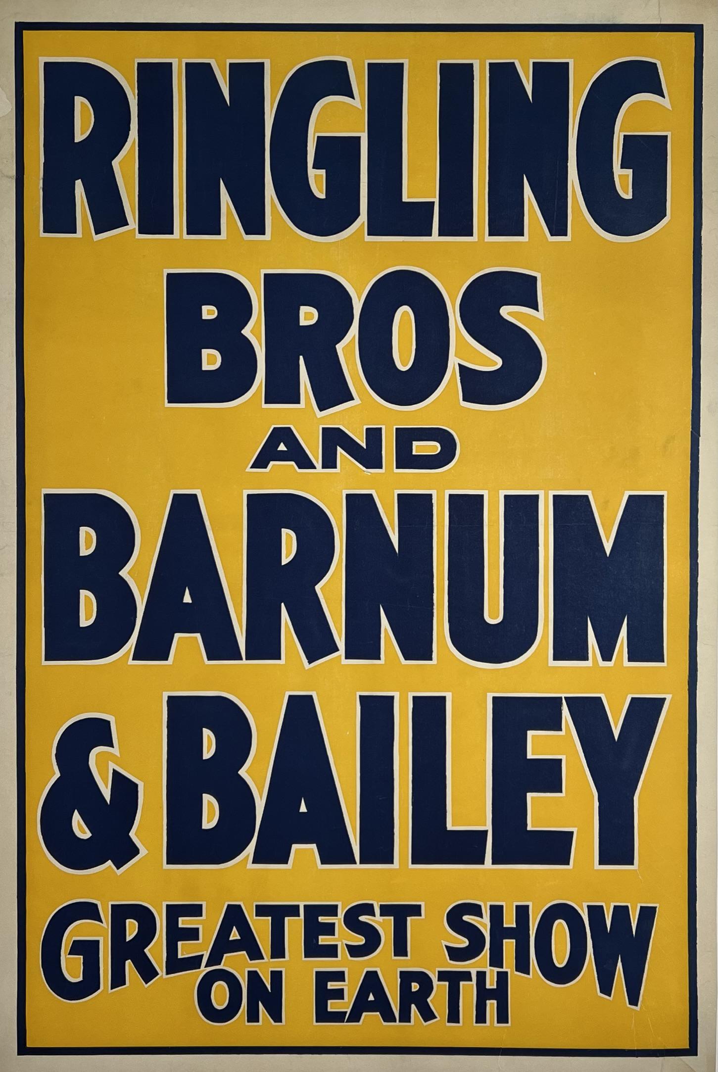 RINGLING BROS. AND BARNUM & BAILEY POSTER (1 of 1)
