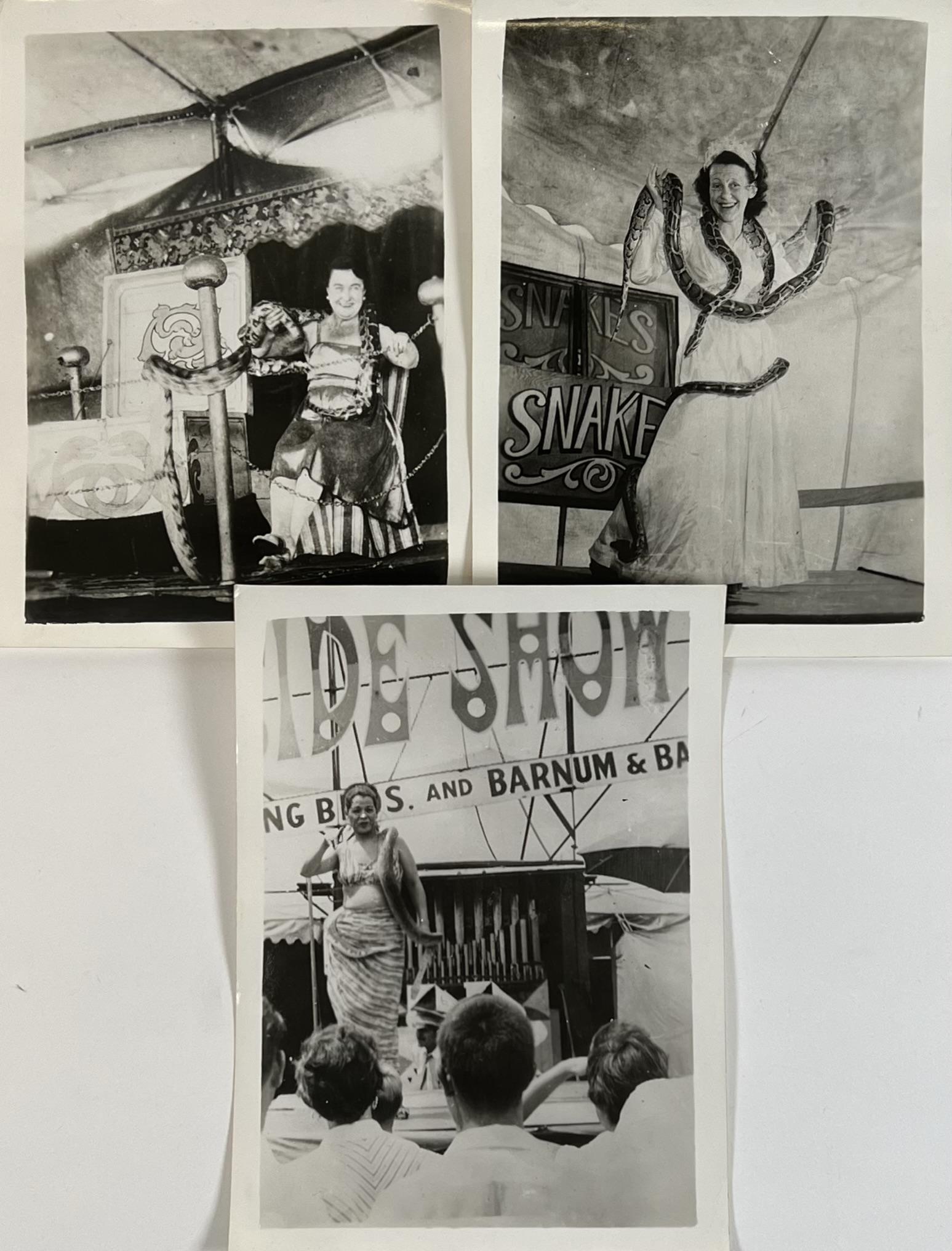 SNAKE WOMEN SIDESHOW PHOTOGRAPHS (1 of 1)