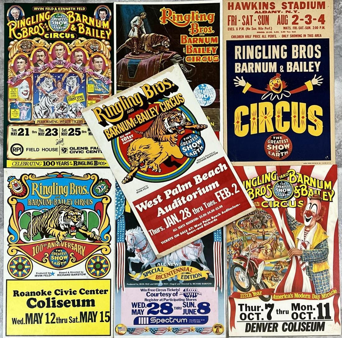 VINTAGE RINGLING CIRCUS WINDOW CARDS (1 of 1)