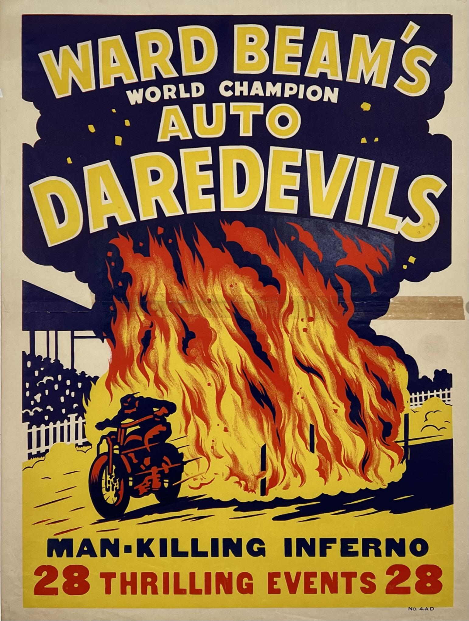 WARD BEAM'S AUTO DAREDEVILS POSTER (1 of 1)