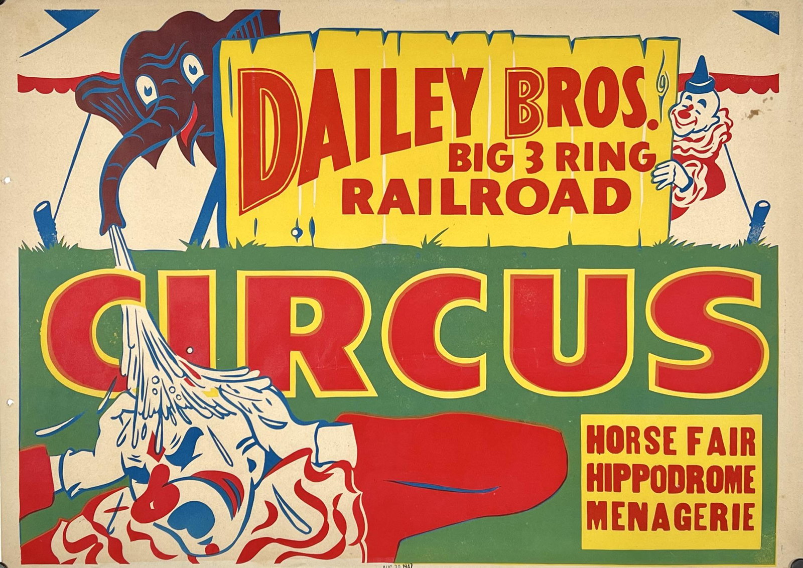 DAILEY BROS. CIRCUS POSTER (1 of 1)