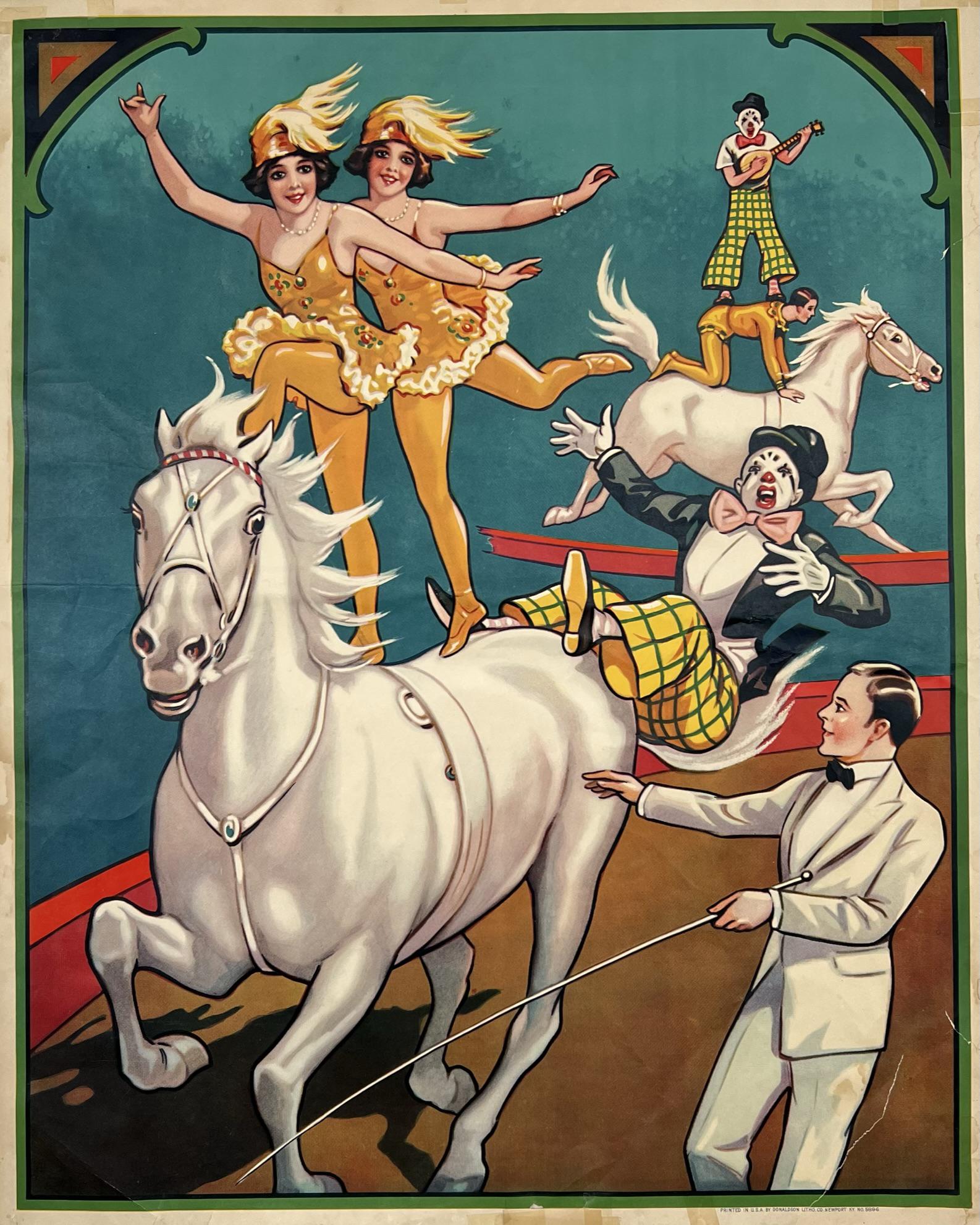 DONALDSON LITHO STOCK CIRCUS POSTER (1 of 1)
