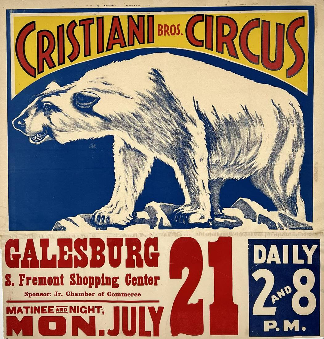 CRISTIANI BROS. CIRCUS POSTER (1 of 1)