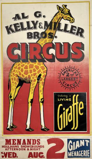 AL G. KELLY - MILLER BROS. CIRCUS POSTER (1 of 1)