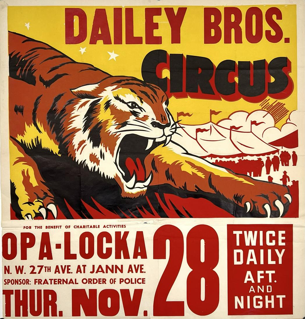 DAILEY BROS. CIRCUS POSTER (1 of 1)