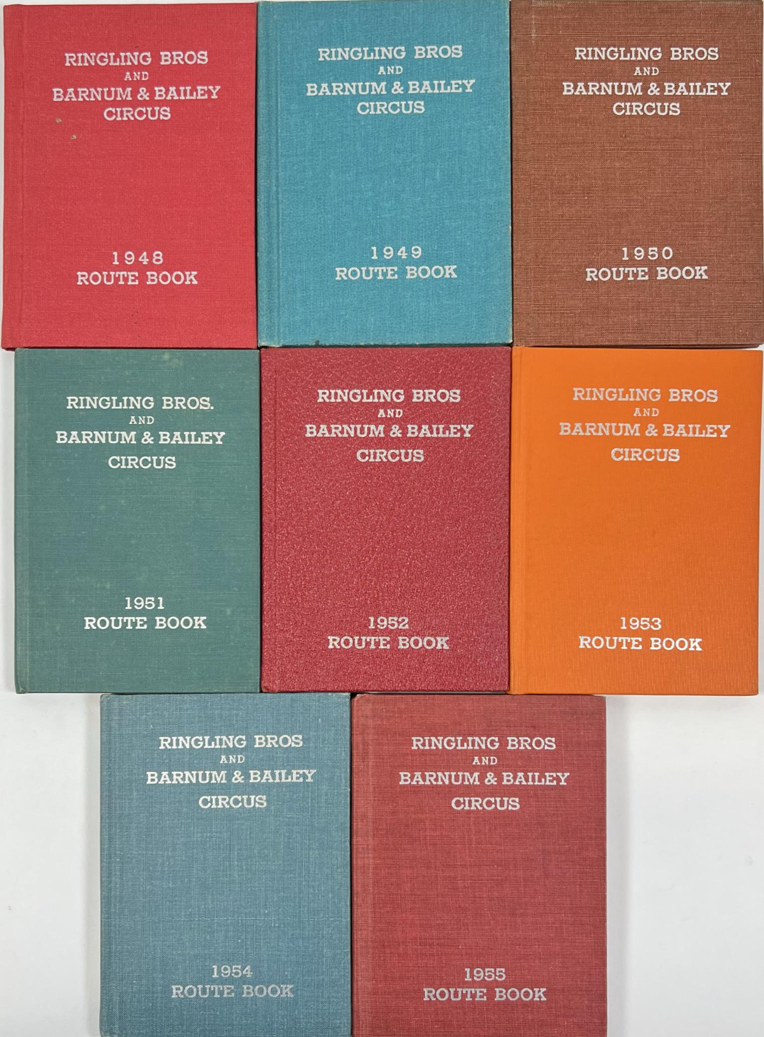 RINGLING BROS. BARNUM BAILEY ROUTE BOOKS (1 of 1)