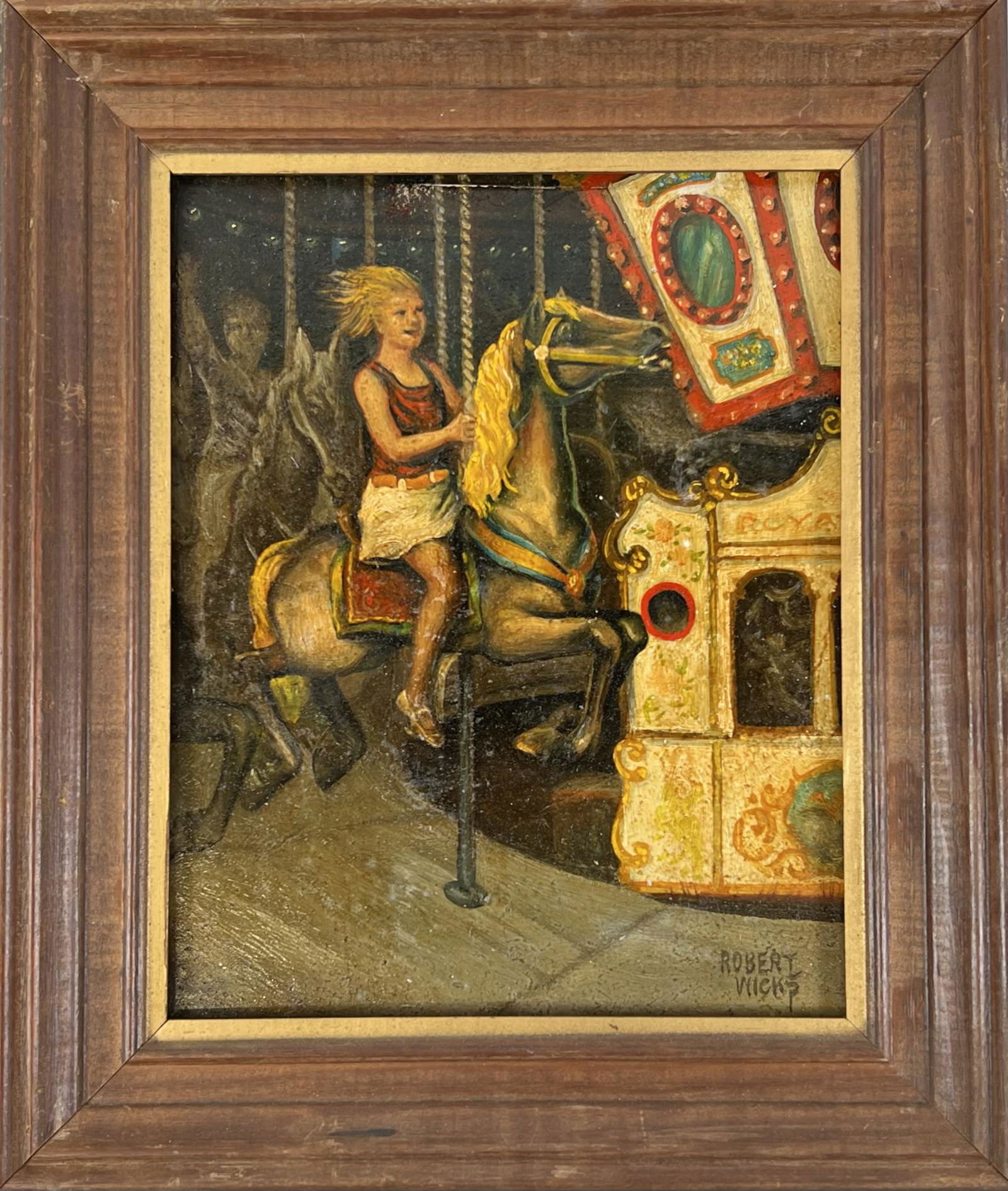 ROBERT WICKS CAROUSEL PAINTING (1 of 1)