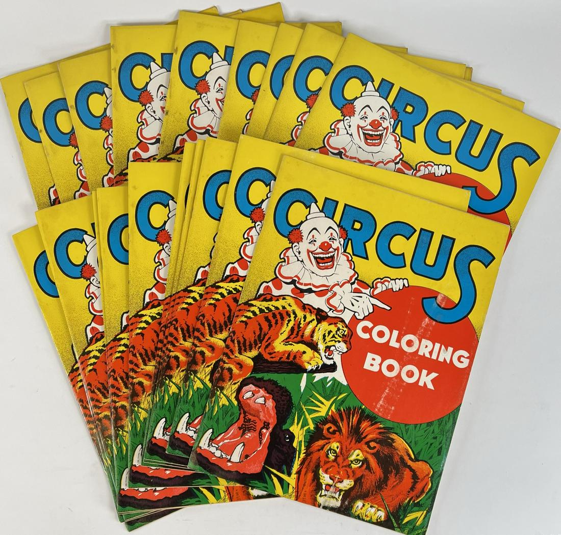 UNUSED CIRCUS COLORING BOOKS (1 of 1)