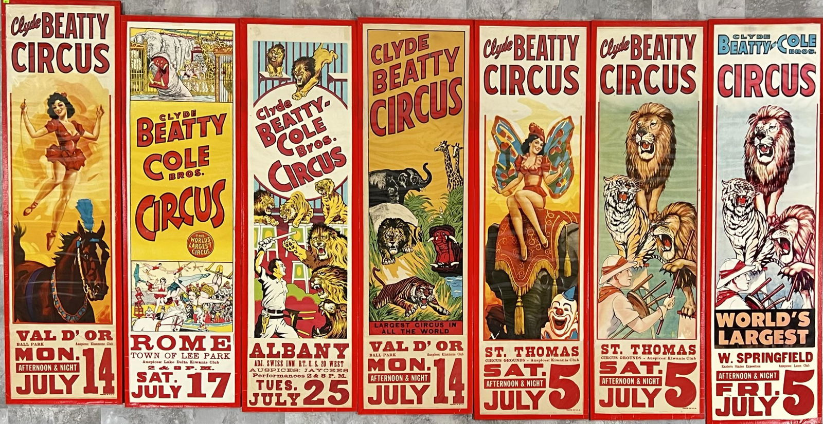 CLYDE BEATTY - COLE BROS. CIRCUS POSTERS (1 of 1)