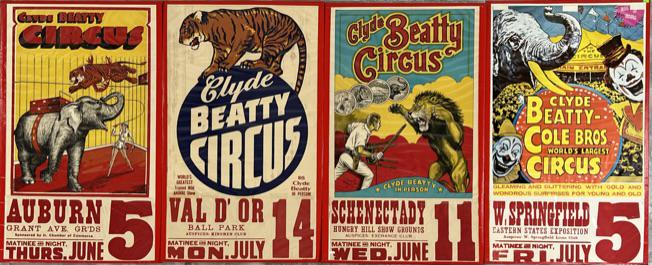 CLYDE BEATTY - COLE BROS. CIRCUS POSTERS (1 of 1)