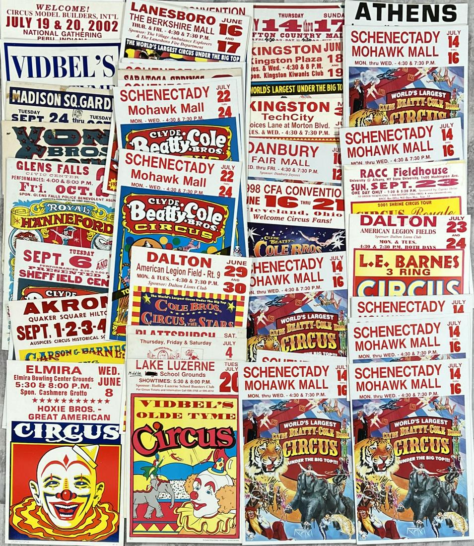A COLLECTION OF CIRCUS WINDOW CARDS (1 of 1)