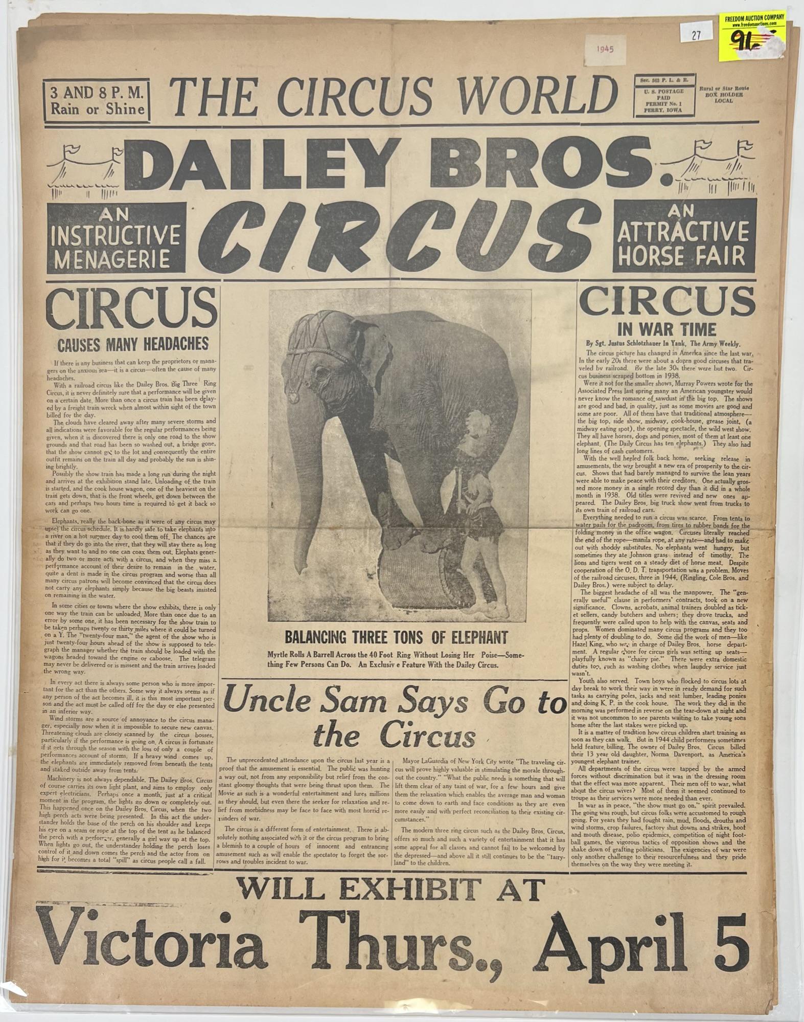 1945 DAILEY BROS. LARGE FORMAT COURIER (1 of 1)