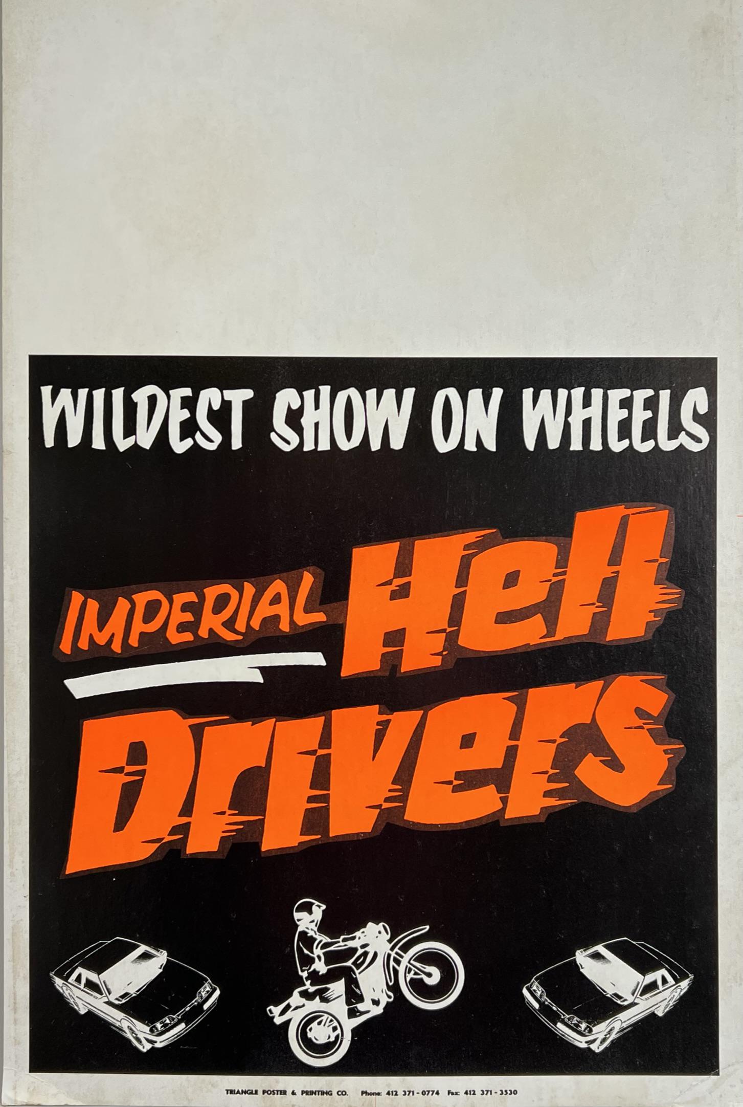 IMPERIAL HELL DRIVERS WINDOW CARD (1 of 1)