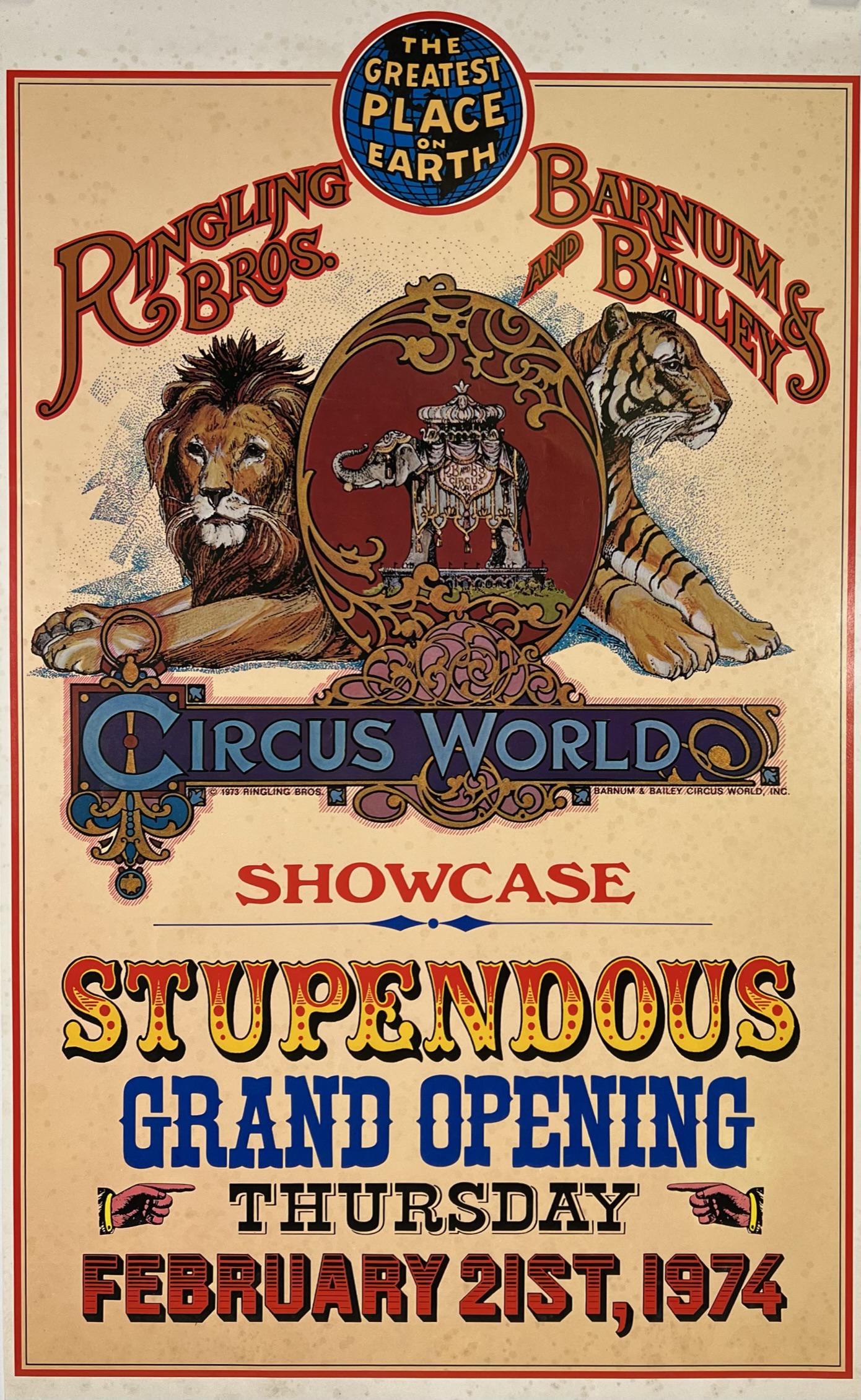 CIRCUS WORLD ATTRACTION POSTER (1 of 1)