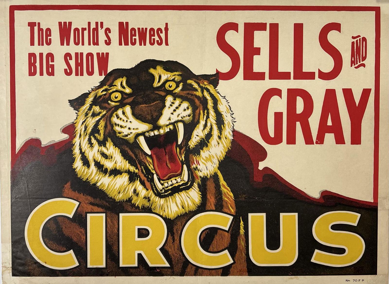 SELLS & GRAY CIRCUS POSTER (1 of 1)