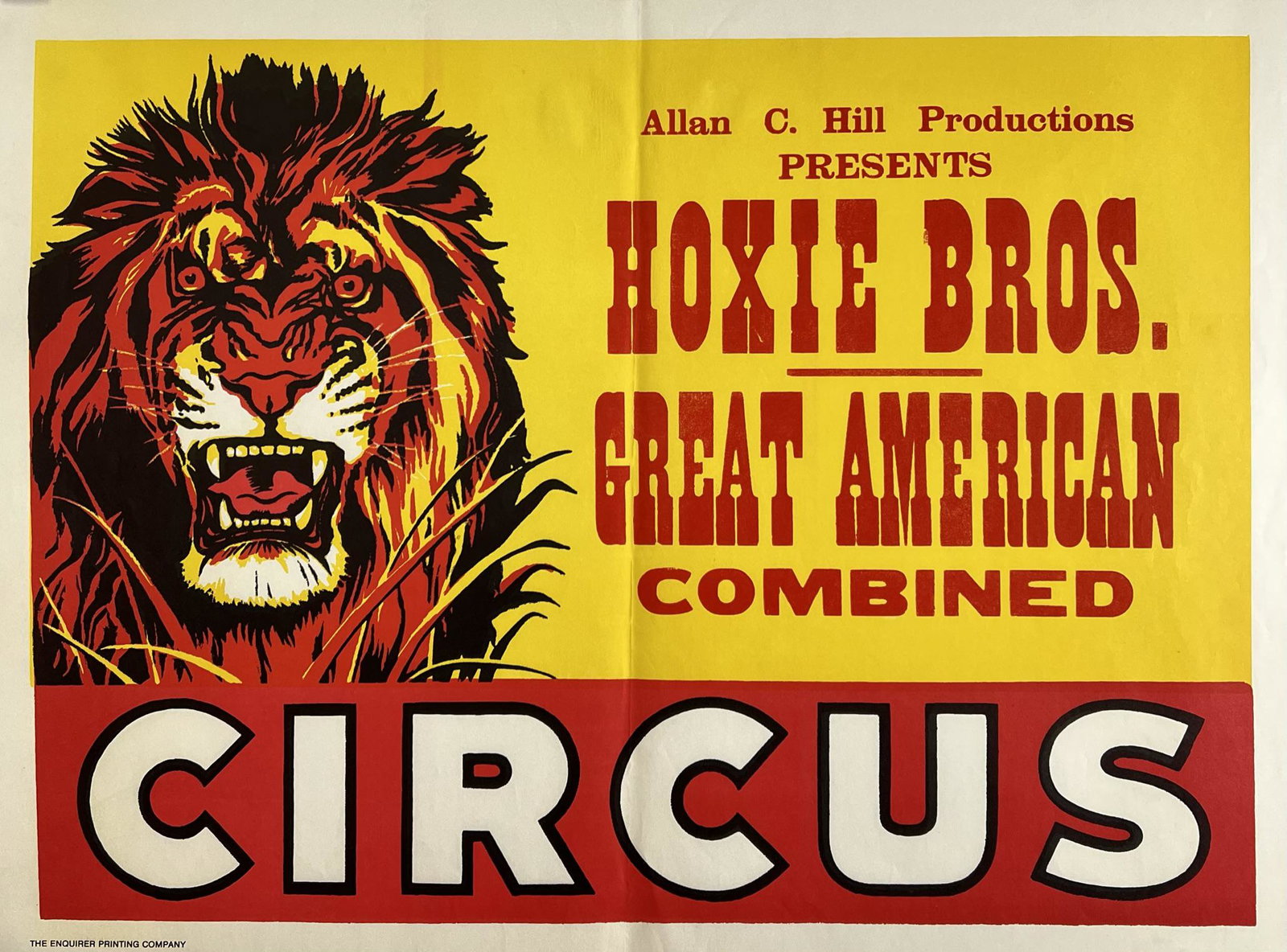 HOXIE BROS. GREAT AMERICAN CIRCUS POSTER (1 of 1)