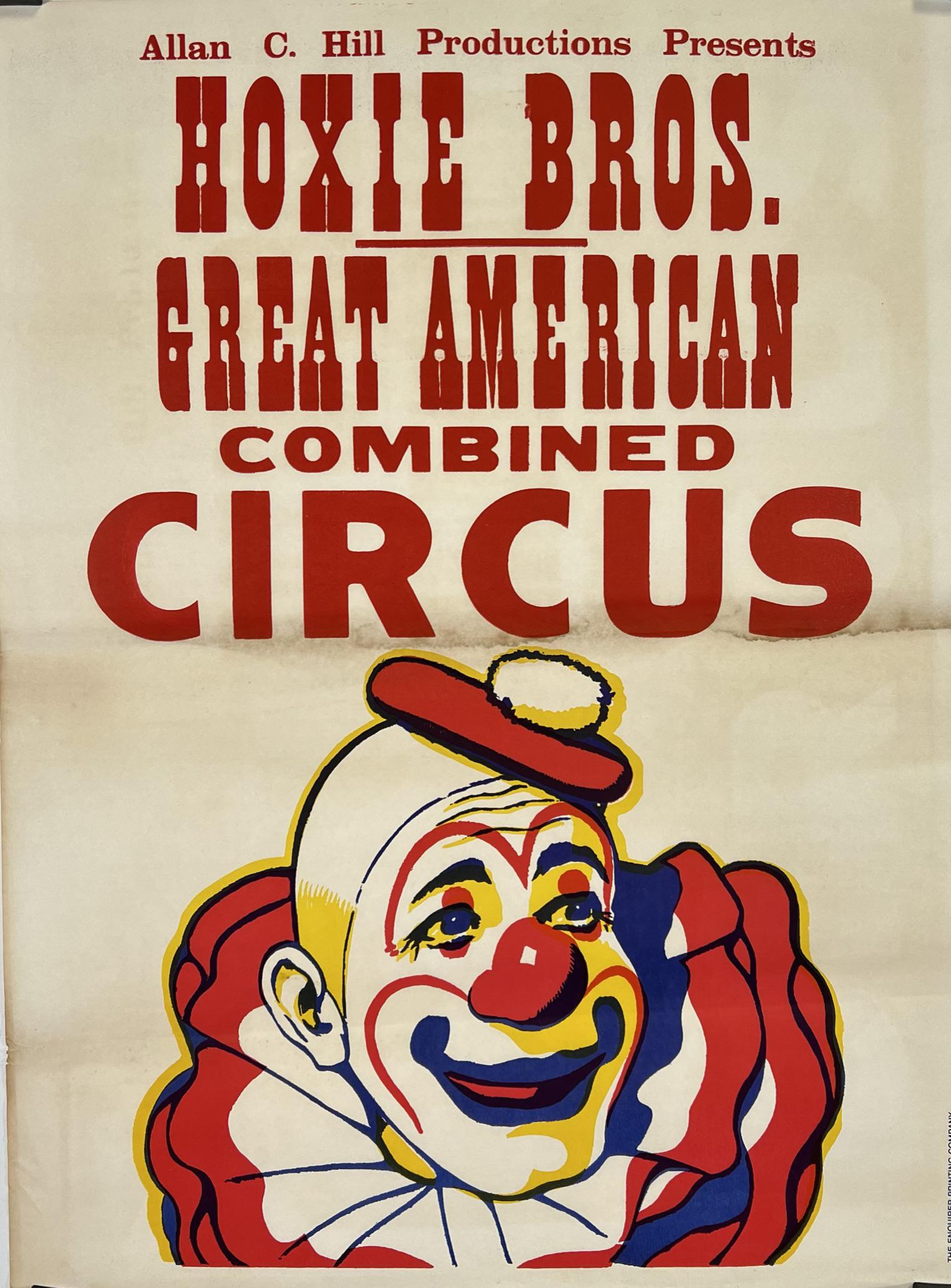 HOXIE BROS. GREAT AMERICAN CIRCUS POSTER (1 of 1)