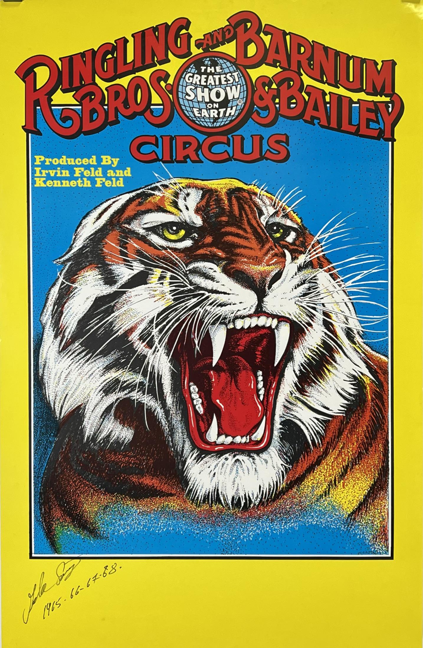 RINGLING BROS. BARNUM BAILEY CIRCUS POSTER: ONE SHEET, EXCELLENT. 24"X37"