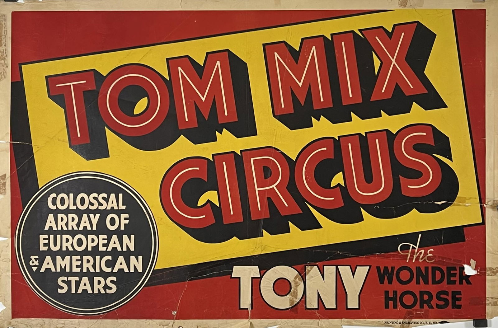 TOM MIX CIRCUS POSTER (1 of 1)