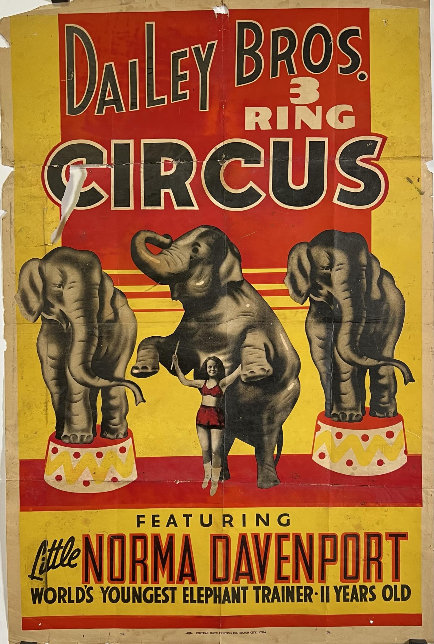 DAILEY BROS. CIRCUS POSTER (1 of 1)