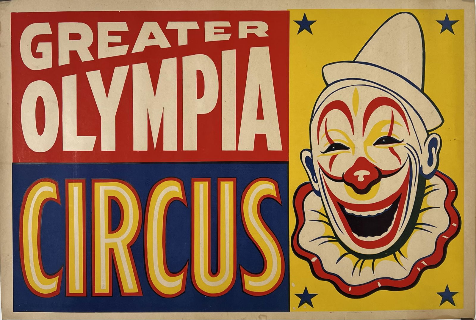GREATER OLYMPIA CIRCUS POSTER (1 of 1)