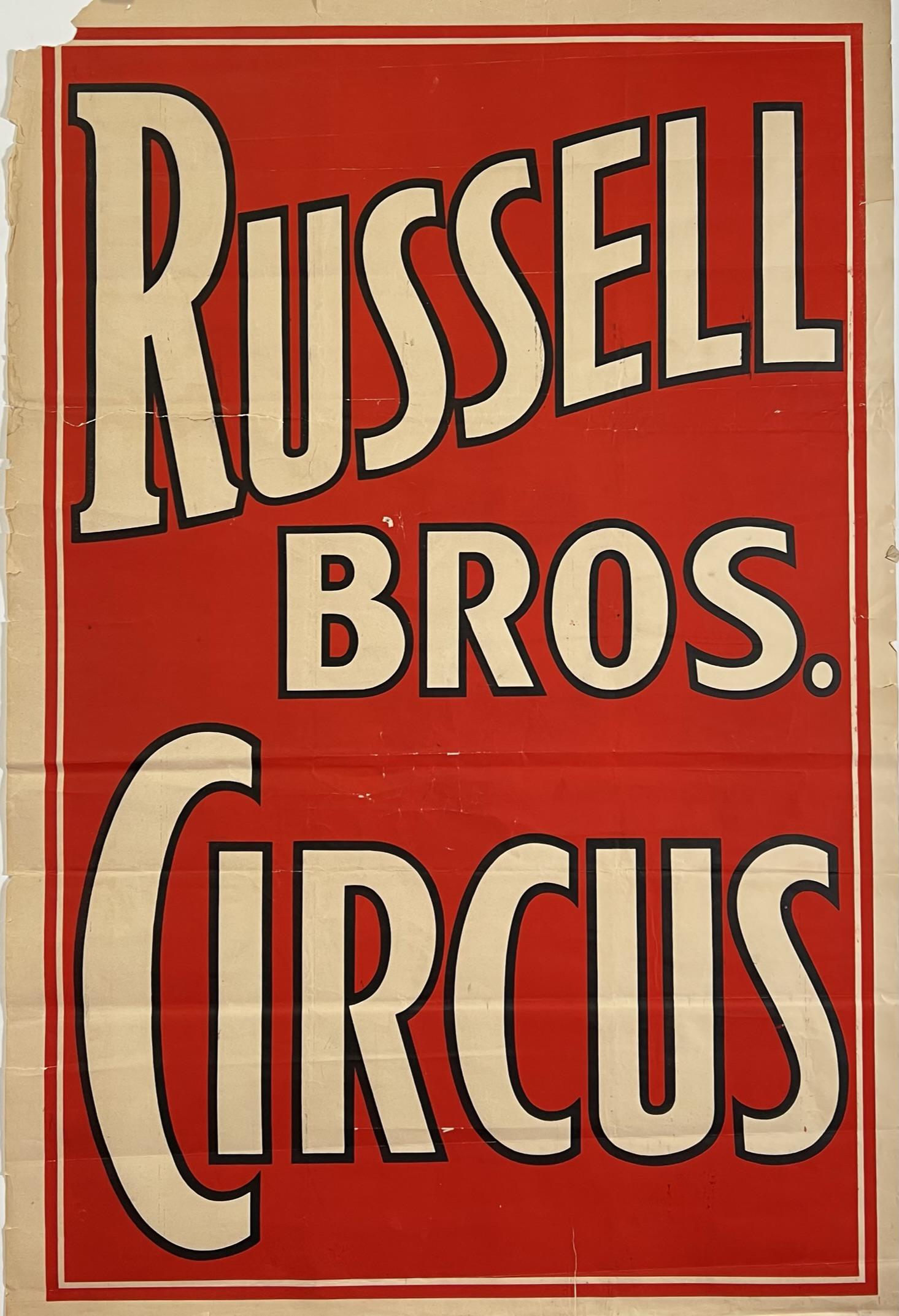 RUSSELL BROS. CIRCUS POSTER (1 of 1)