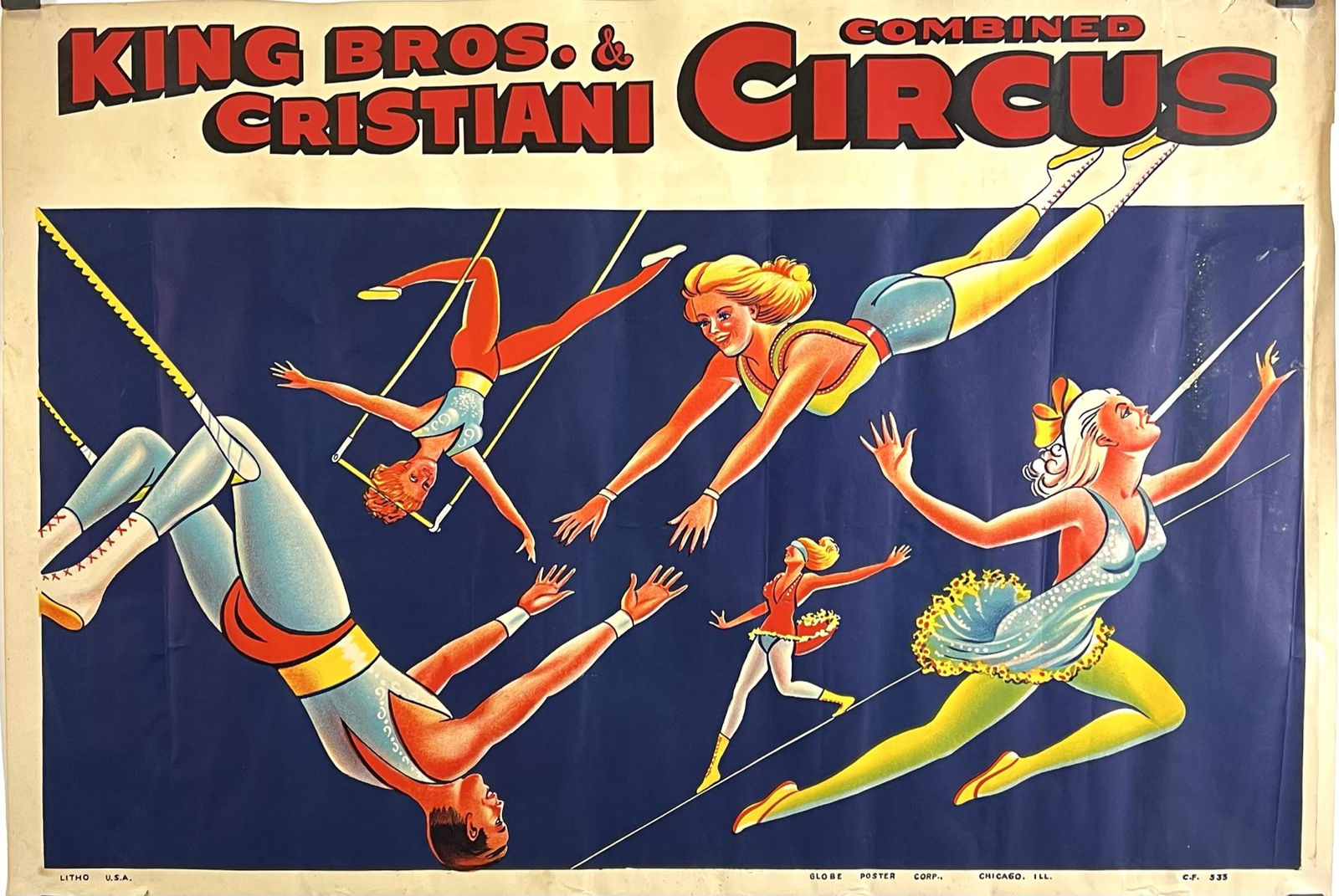KING AND CRISTIANI BROS. CIRCUS POSTER (1 of 1)