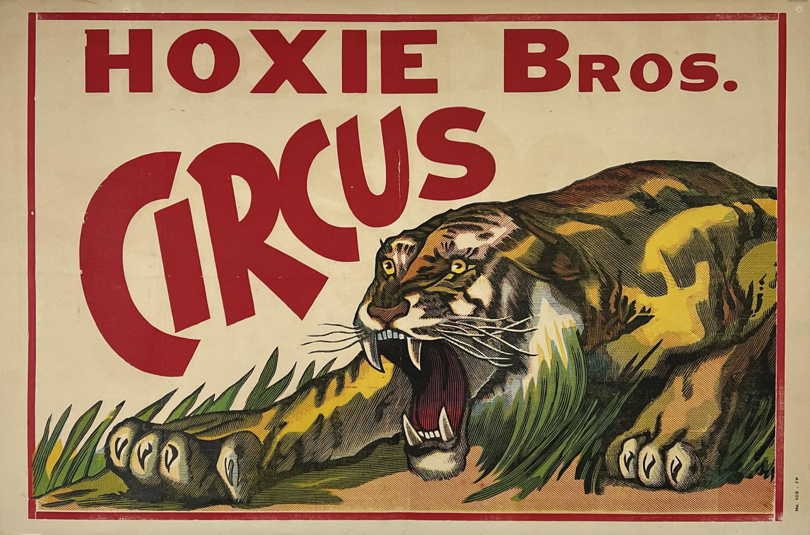 HOXIE BROS. CIRCUS POSTER (1 of 1)