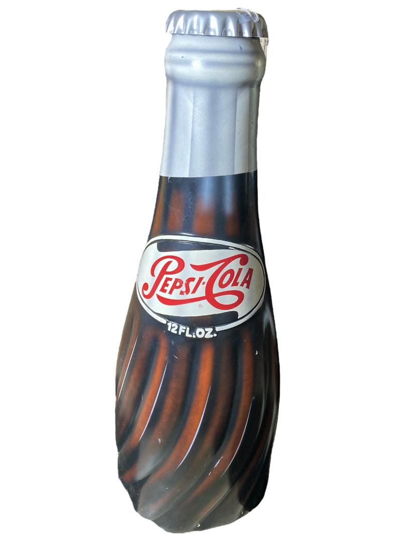 ADVERTISING - PEPSI-COLA TRADE SIGN: LARGE RESIN MOLDED PEPSI-COLA BOTTLE TOP. 43"