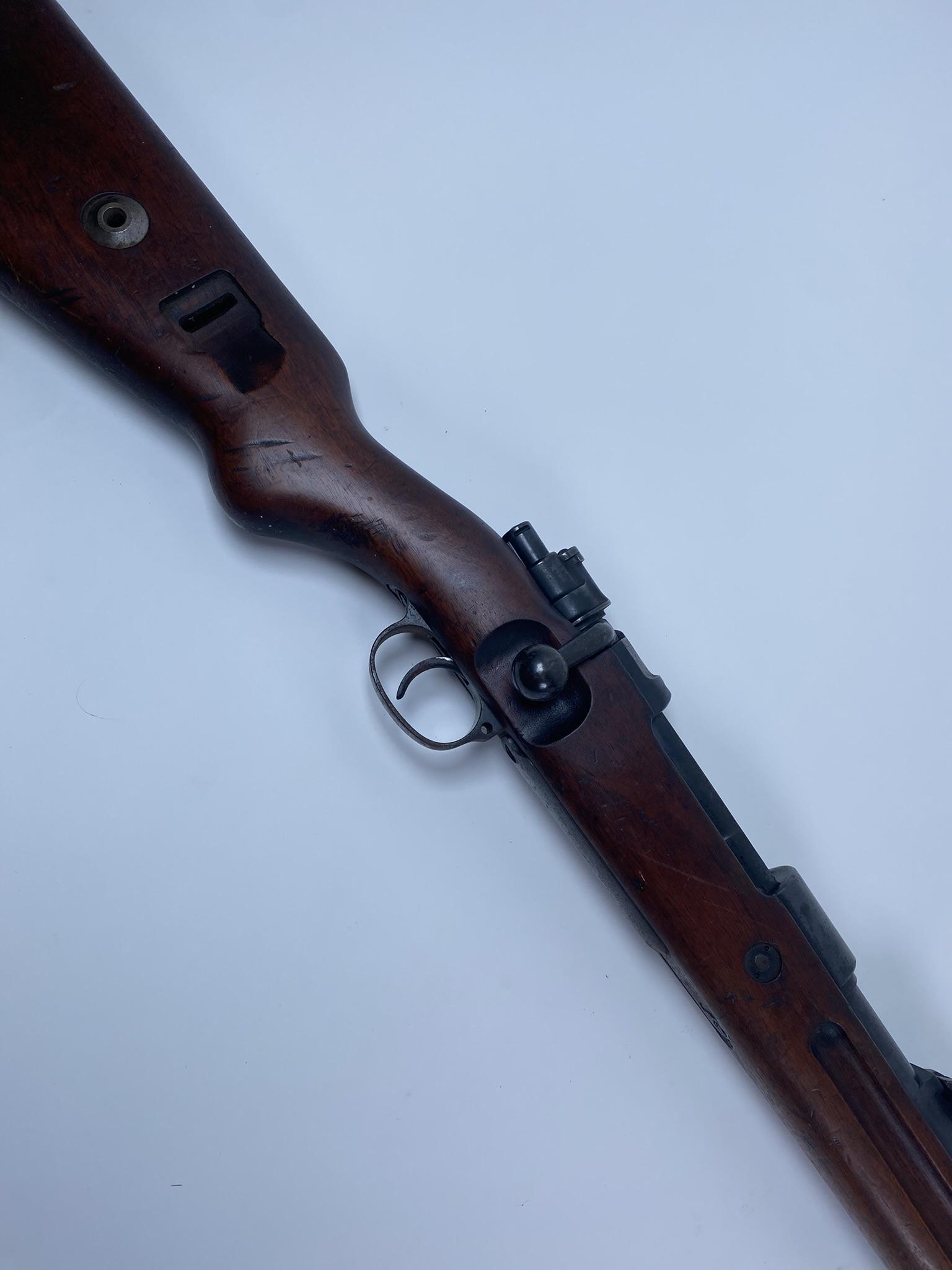 WWII GERMAN NAZI ERA MAUSER RIFLE: MAUSER BANNER 1934 RIFLE, CH.D.A. CARTOUCHE, ISSUED TO SA STORMTROOPERS, MATCHING NUMBERS, EARLY NAZI GERMAN RELIC. WWII SOLDIER BRING-HOME SOUVENIR, FRESH FROM THE ESTATE. MUST SHIP TO FFL, C&R OR TR