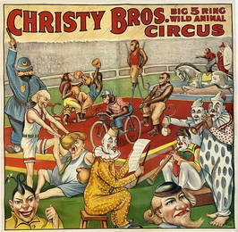 CHRISTY BROS. CIRCUS SIX SHEET POSTER